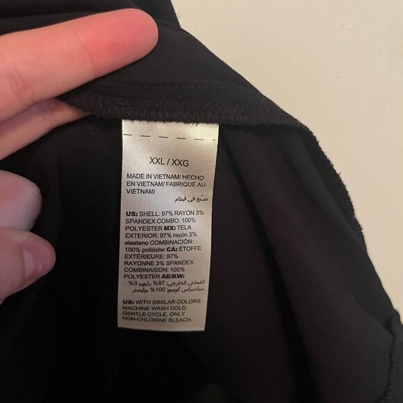 Sonoma Size XXL Black Chiffon Tunic Tank Top NWT - Picture 5 of 6